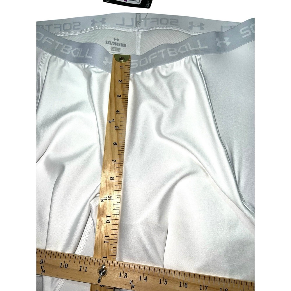 NEW Under Armour Women's Compression Slider Shorts White Size‎ 2XL New With Tags - Picture 6 of 8